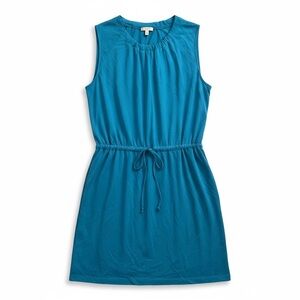 LOFT Blue Dress with Adjustable Waist